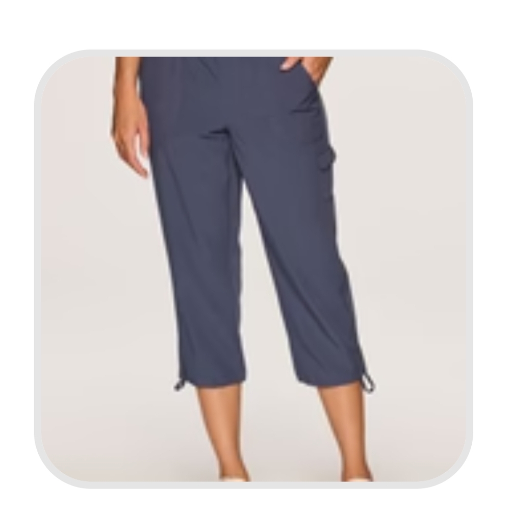 RBX Blue Capris with Drawstring Details